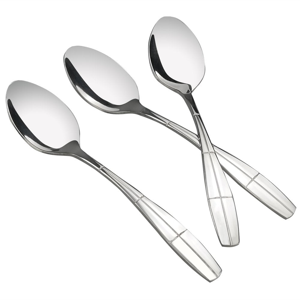 Eagrye 12 Pieces Stainless Steel Dinner Spoons