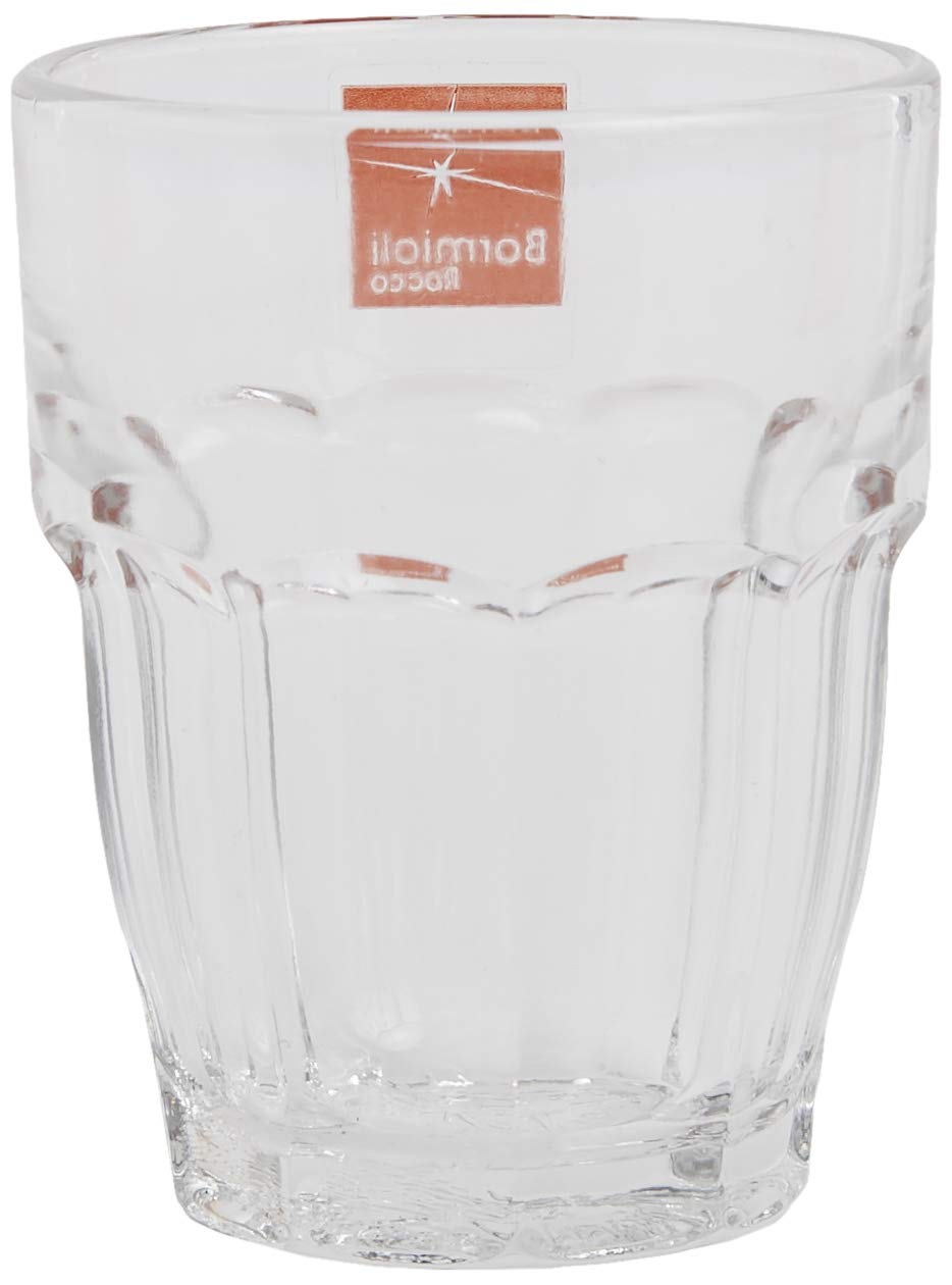 Bormioli Rocco Rock Bar Stackable Shot Glasses - Set Of 6 Dishwasher Safe Drinking Glasses For Liquors & Spirits - 2.25oz Durable Tempered Glass
