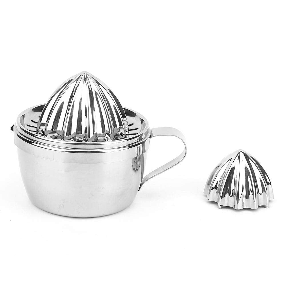 Citrus Juicer Stainless Steel Manual Juicer Orange Lemon Squeezer Hand Pressing Tool With Strainer And Container For Kitchen Use