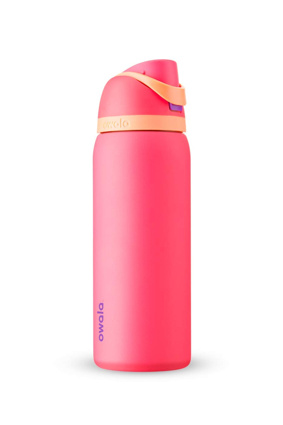 Owala Freesip Insulated Stainless Steel Water Bottle With Straw For Sports And Travel, Bpa-Free, 32-Ounce, Hyper Flamingo