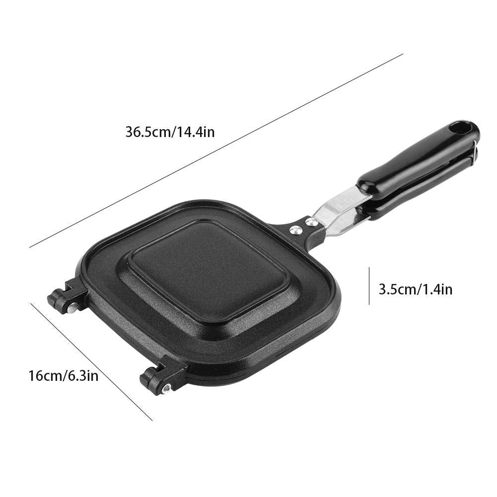 Sandwich Maker,Non-Stick Double-Sided Grill Pan,Multifunction Fry Pan Sandwich Toaster Breakfast Maker Nonstick Baking Pan 14.4X