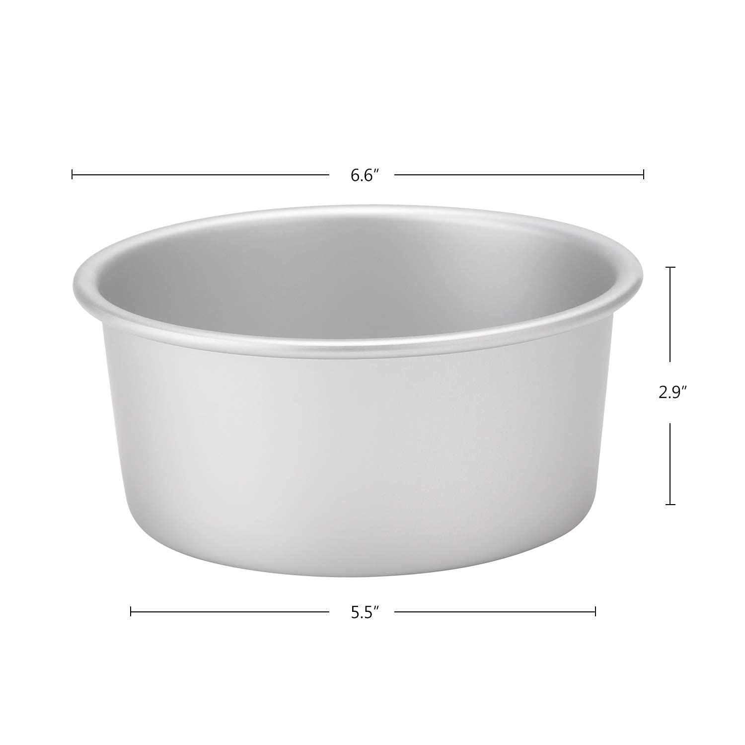 Beasea Cake Pan 6 Inch Round, Removable Bottom Cake Pan Set Of 2, Nonstick Aluminum Alloy Cheesecake Pan Loose-Bottom Pan Cake B