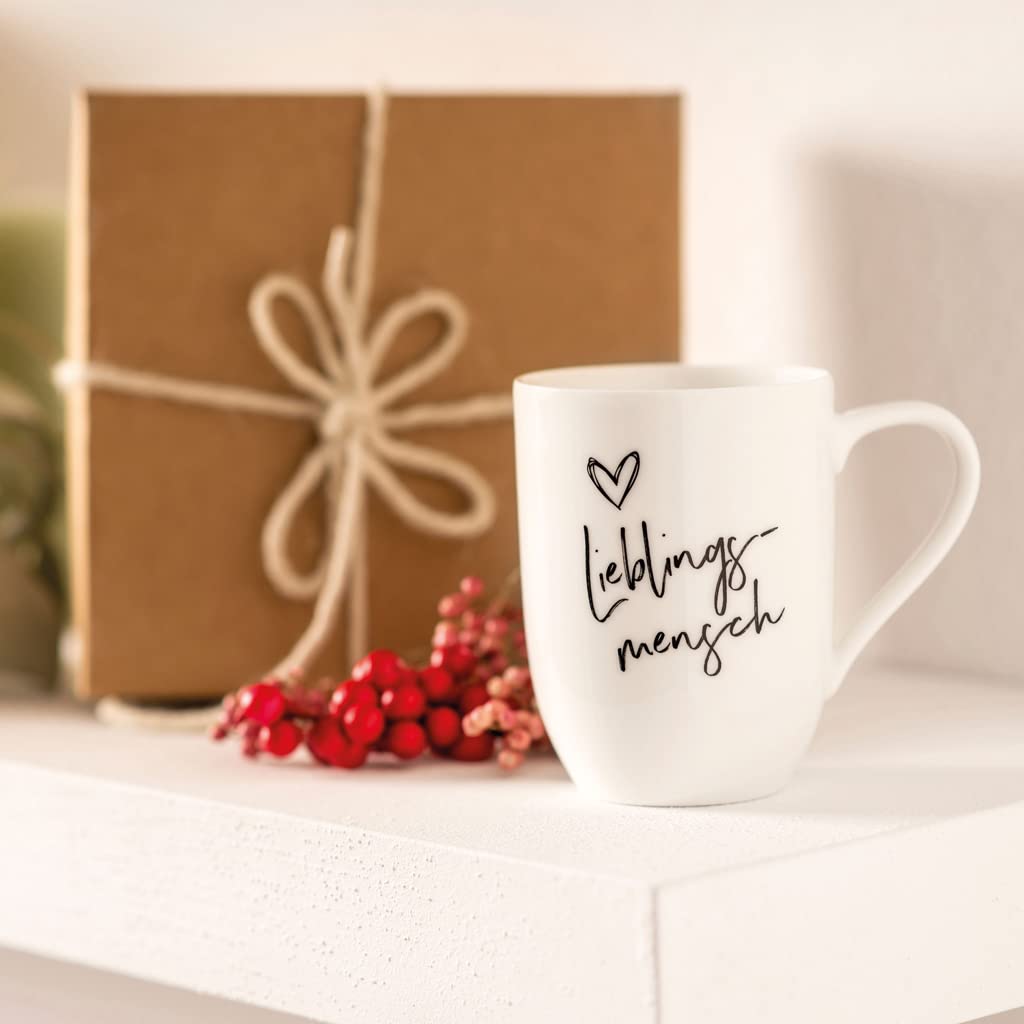 Villeroy & Boch - Statement, Mug, Lieblingsmensch   , 280 Ml, Premium Porcelain, White
