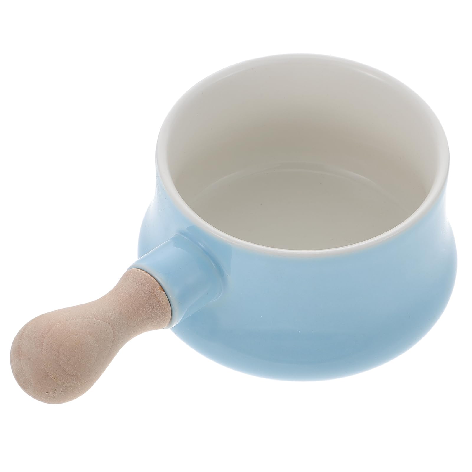 DOITOOL Mini Butter Warmer Milk Pot Milk Pan Enamel Saucepan Butter Warmer Ceramic Nonstick Butter Warmer Cooking Pot Boiler Pot