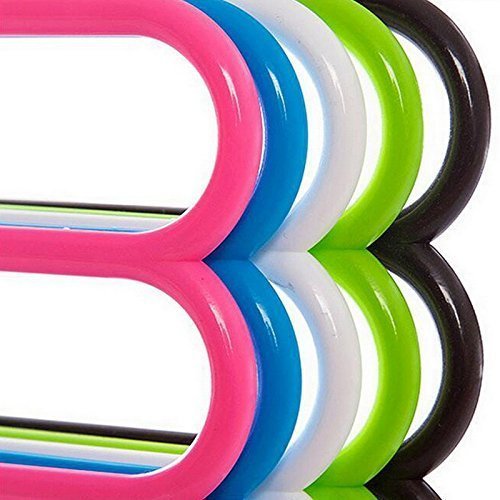 Inditradition 5 Layer Pant Cloth Hanger, Wardrobe Hanger | Space Saving Multi-Layer Design, Assorted Colour, Plastic (Pack Of 4)