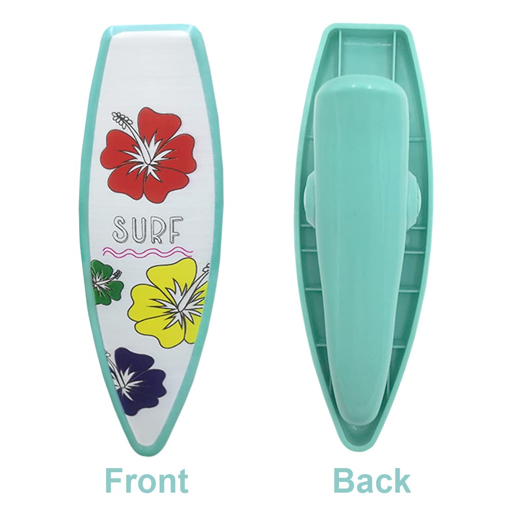 Kirmoo 4 Pieces Beach Towel Clips For Beach Pool & Cruise Chairs Margarita Surfboard,Plastic Clothes Pins Beach Towel Holders Se