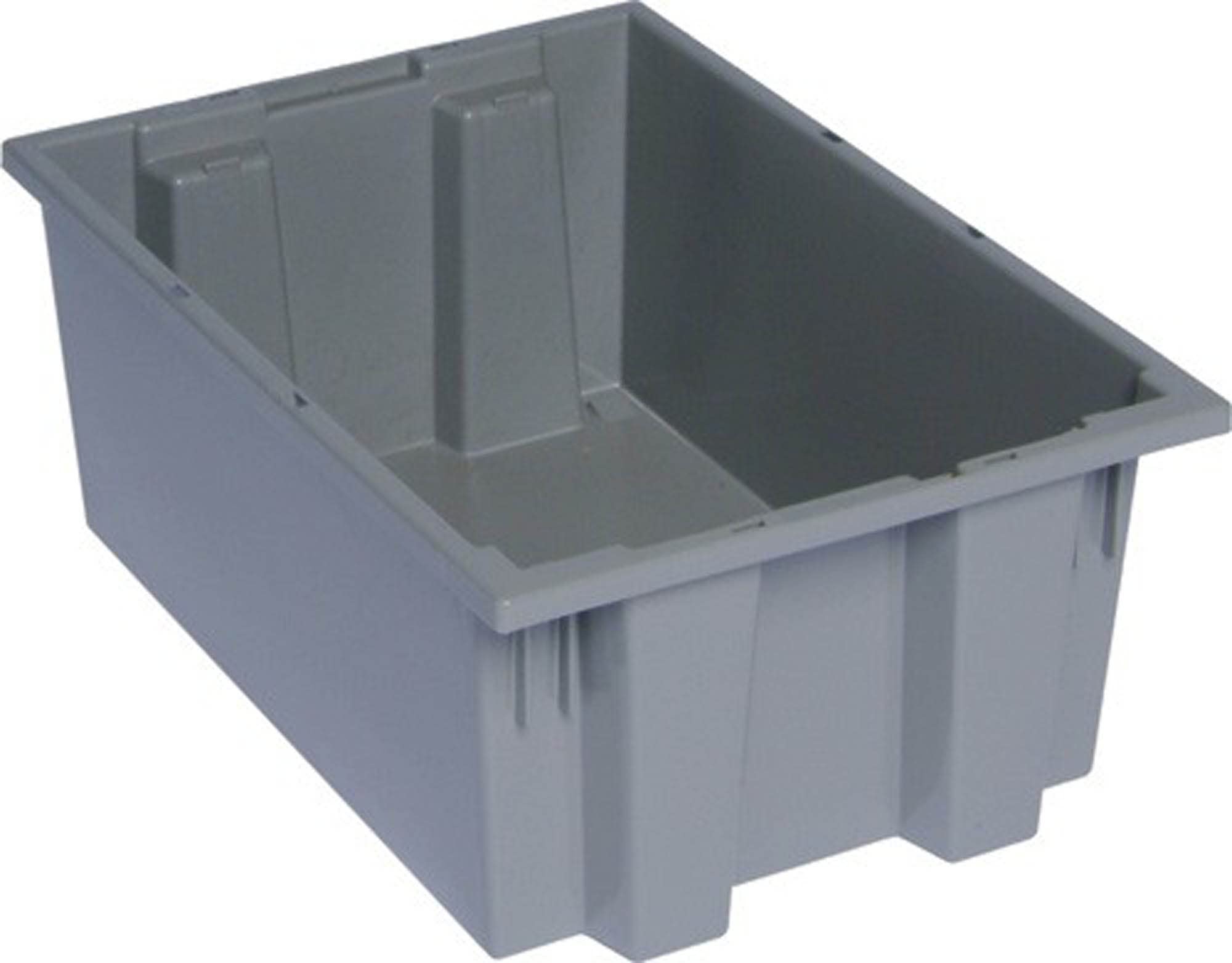 Quantum Storage snt200 Nest Totes Heavy Duty Part Organizer Bins - 19-1/2 x 13-1/2 x 8 - 6 Pack