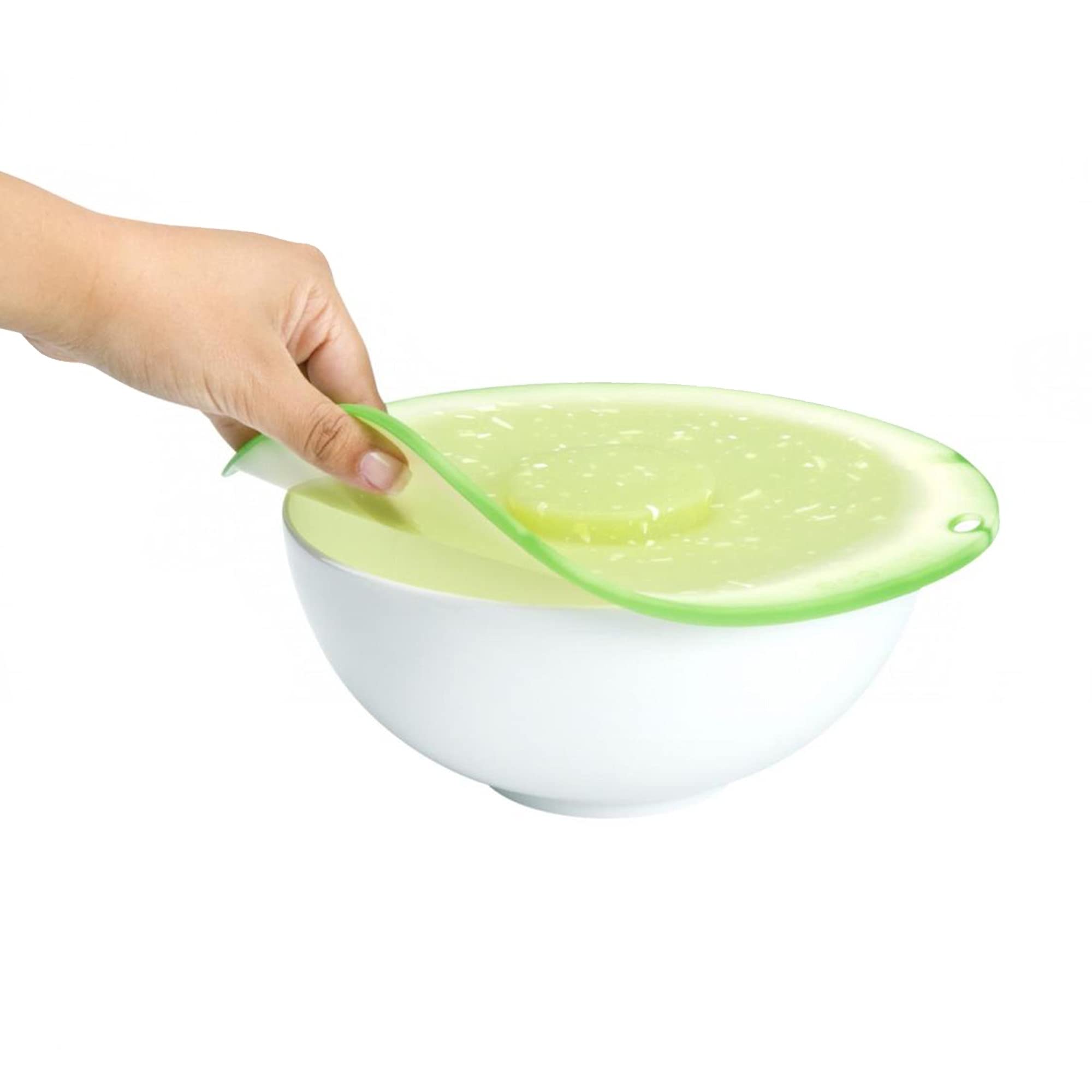 Charles Viancin - Lime Silicone Lid For Food Storage And Cooking - 6''/15Cm - Airtight Seal On Any Smooth Rim Surface - Bpa-Free