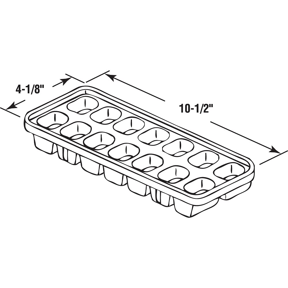 Prime-Line Mp10513 Standard Plastic Ice Cube Trays (5 Pack)