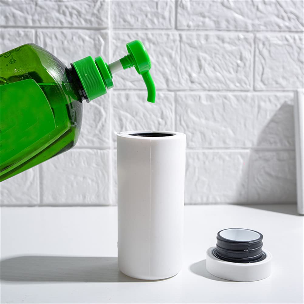 Partslety Soap Dispenser, Liquid Dish Soap Dispenser Squeeze Bottle, Silicone Divided Bottle Squeeze Type Soap Dispenser Hand So