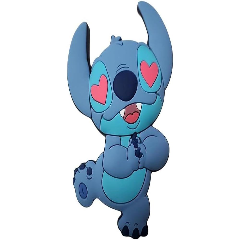 Adorable Alien Love Soft PVC Fridge Magnet - Cute Character Design, Perfect for Home Decor, 3D Refrigerator Magnet