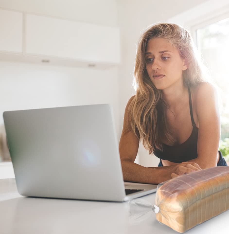 Disposable Red Plastic Bread Clips 7/8 X 1 1/8 Inches Keep Your Food Fresh After Opening By Mt Products (100 Pieces)