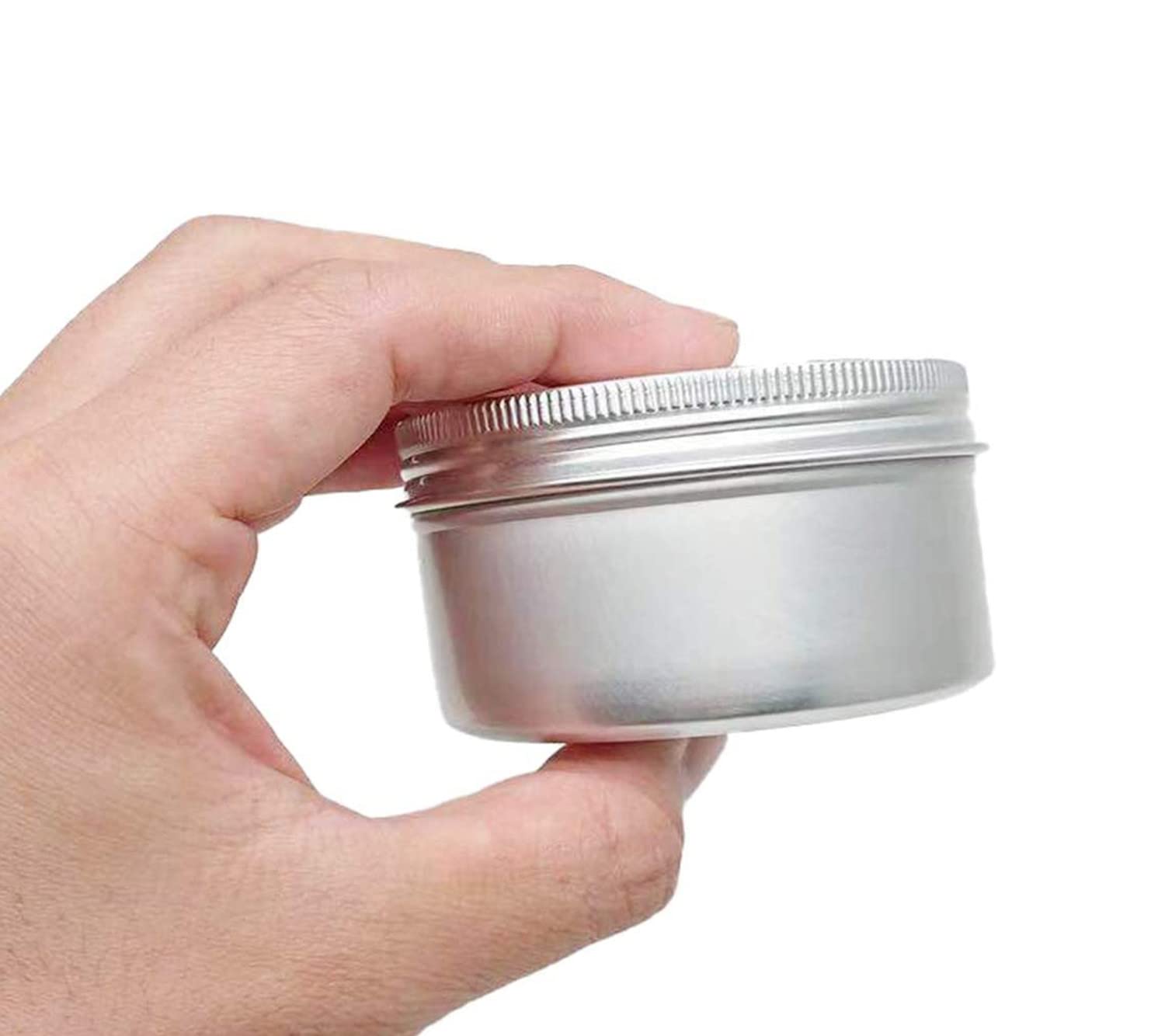 Qixivcom 10 Packs 5 Oz 150Ml Round Tin Cans Aluminum Tin Screw Top Lid Metal Steel Tins Empty Cosmetic Sample Container Storage