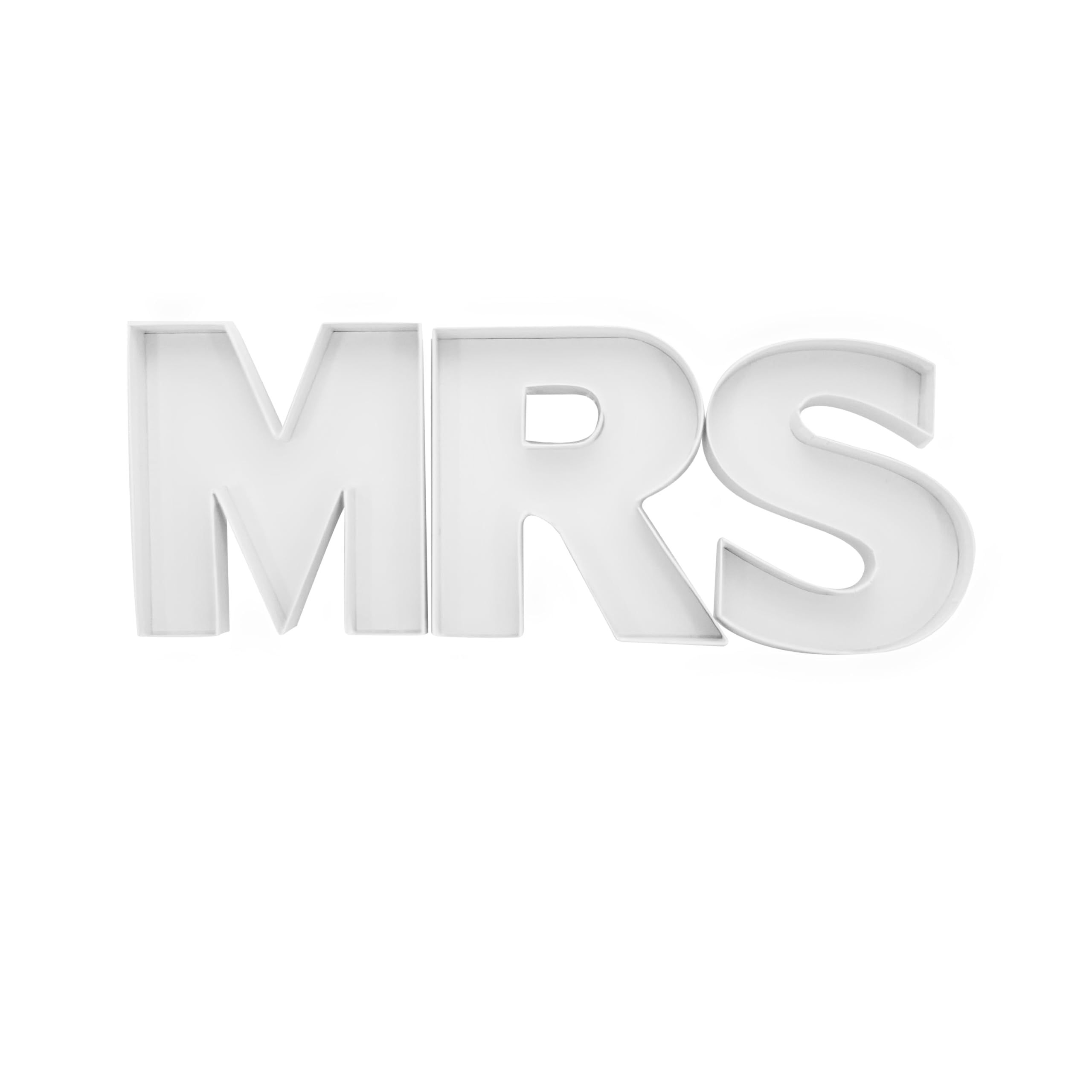 ShengHe MRS Engagement fillable Cardboard Letters Wedding Party Charcuterie Board Food Sweet Decorative Box, White, 9MRSSH