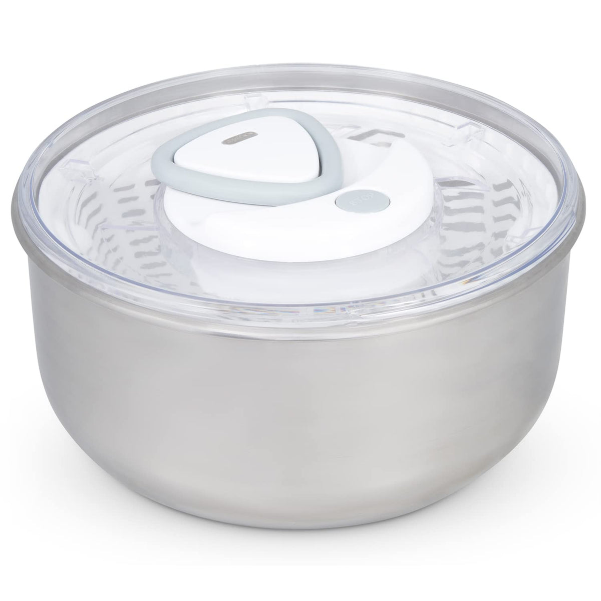 Zyliss Easy Spin 2 Aquavent Large Salad Spinner - Salad Spinner With Pull Cord - Manual Vegetable And Fruit Dryer - Vegetable Sp