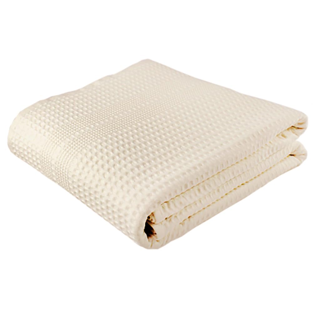 Gilden Tree Waffle Towels Quick Dry Lint Free Thin Bath Sheets 40X80 Oversized Extra Large For Adults, Classic Style (Cream)