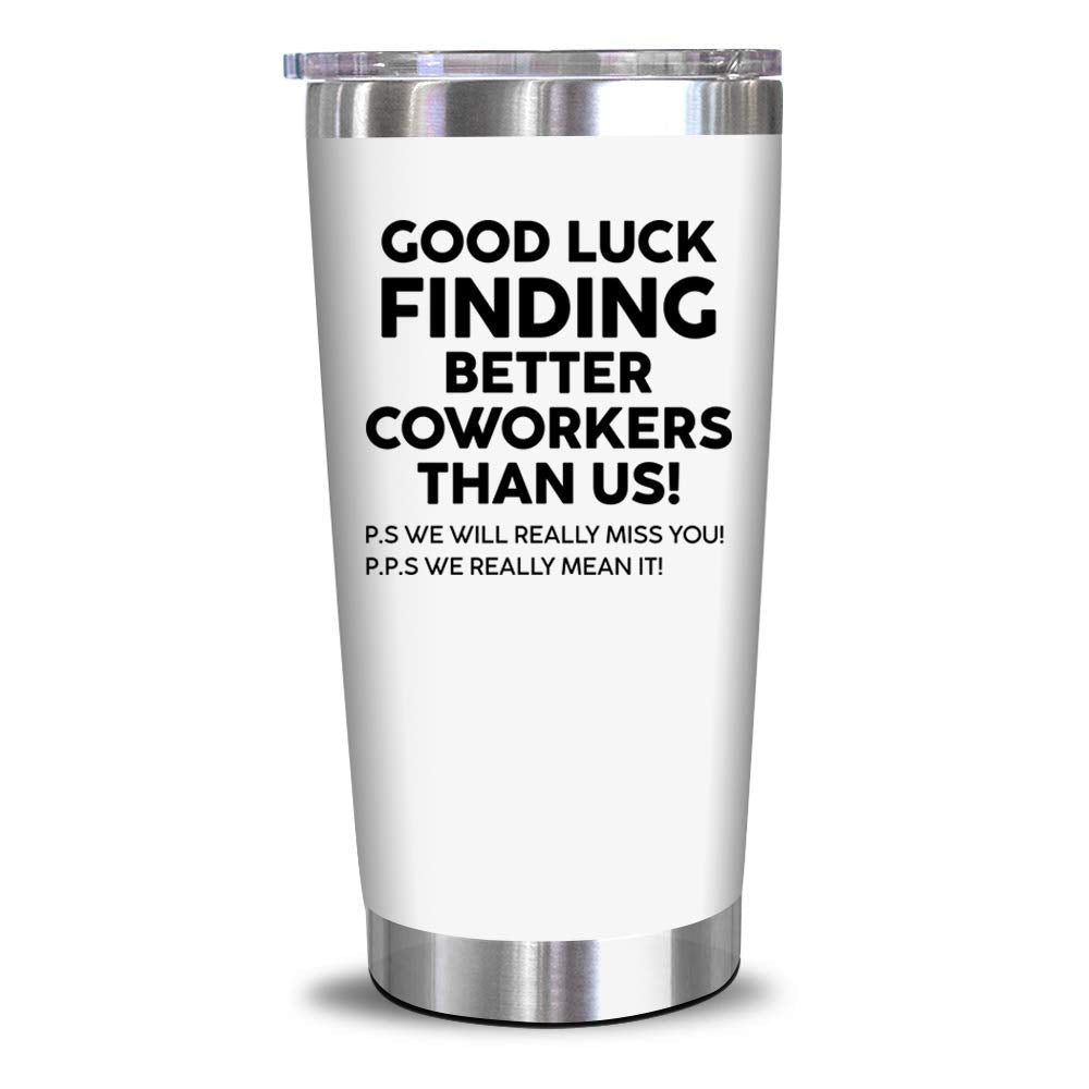 NEWELEVEN Coworker Leaving Gift - Farewell, Going Away, New Job, Goodbye, Good Luck for Colleagues, Boss, Men, Women, Friends - 