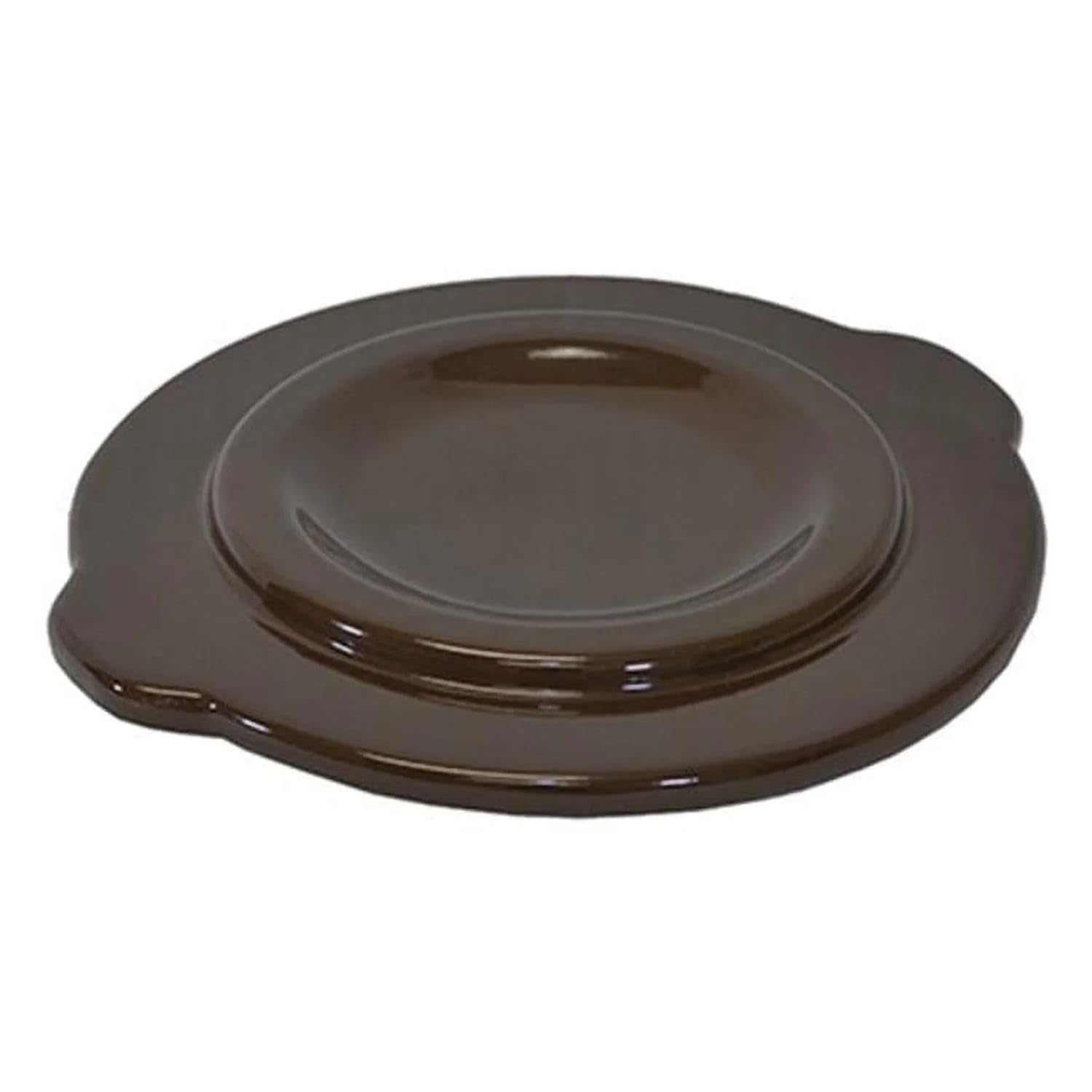 Ohio Stoneware Ceramic Lid For Food Preservation Pickling And Fermenting, 12 Inch Cover Fits 2 Gallon Crock, Brown