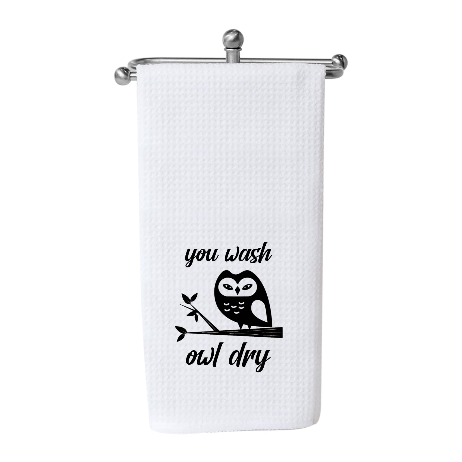 Wcgxko Owl Lover Gift Owl Kitchen Decor Housewarming Gift You Wash Owl Dry Dish Towel Kitchen Towels Tea Towel (You Wash Owl Dry