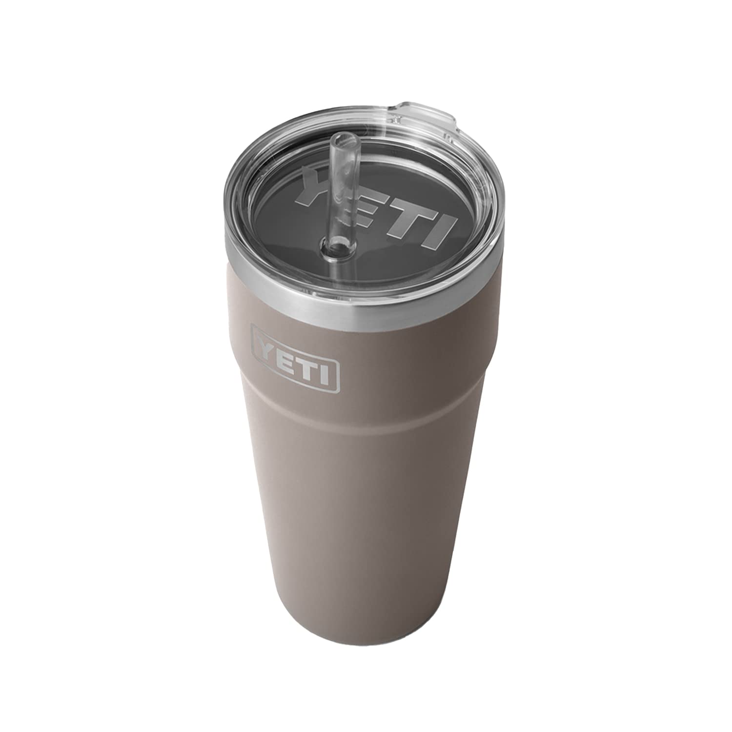 YETI Rambler 26 oz Straw Cup, Vacuum Insulated, Stainless Steel with Straw Lid, Sharptail Taupe