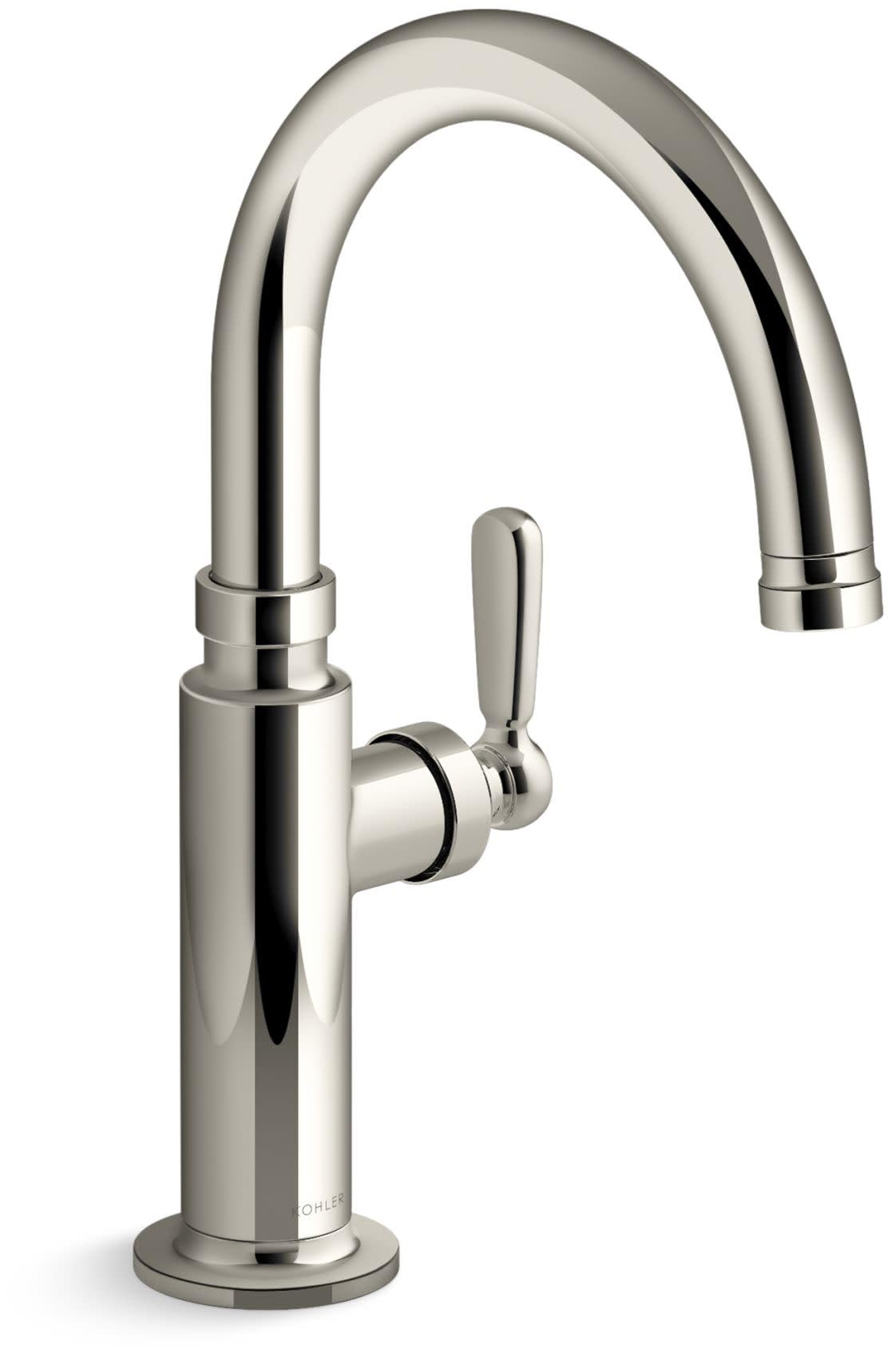 Kohler K28357-SN Edalyn by Studio McGee 1.5 GPM Single Hole Bar Faucet Vibrant Polished Nickel
