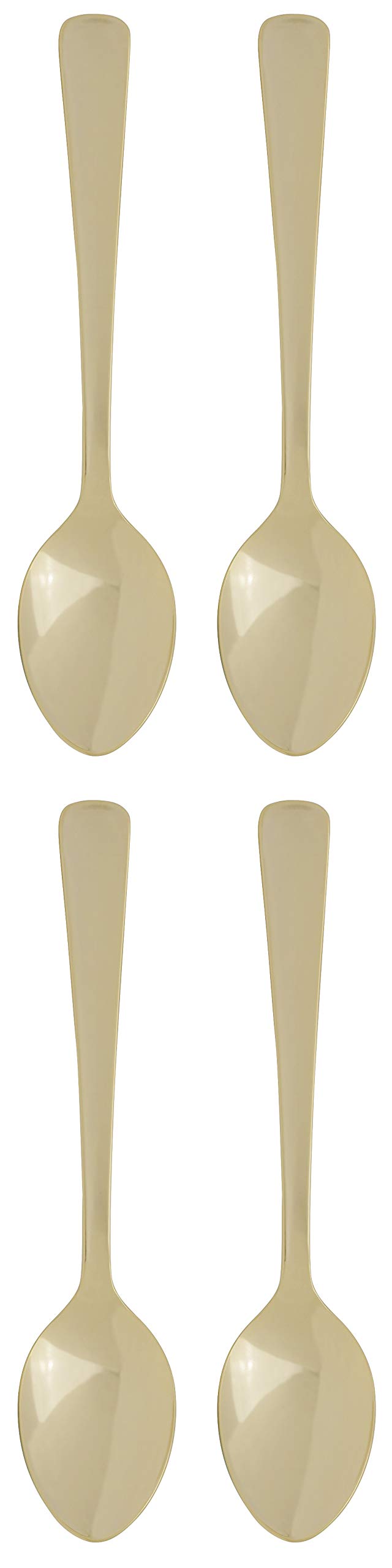 Fino Demi Spoon Set, Gold Plated Stainless Steel, Made In Japan, Set Of 4