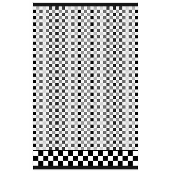 Mackenzie-Childs Cotton Hand Towel, Cute Decorative Hand Towel For Bathroom Or Kitchen, Black-And-White Micro Check