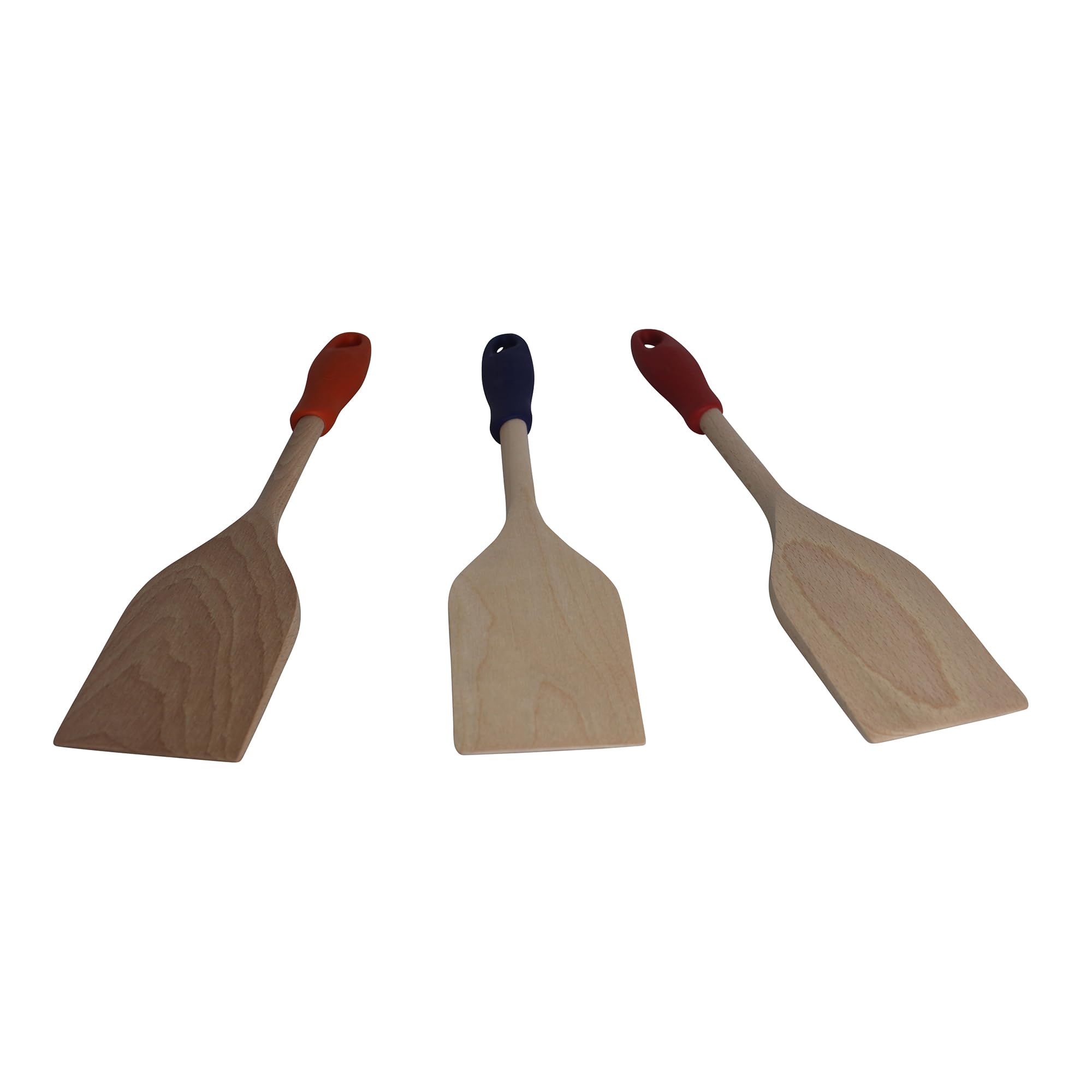 Imusa 12In Wood Paddle With Silicone Grip, Large