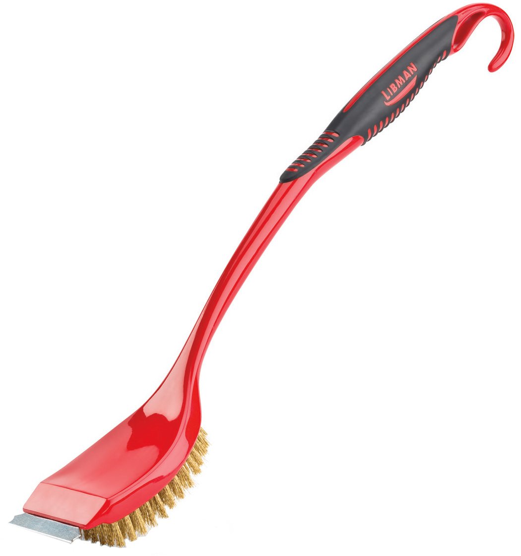 Libman 528 Long Handle BBQ Brush with Scraper