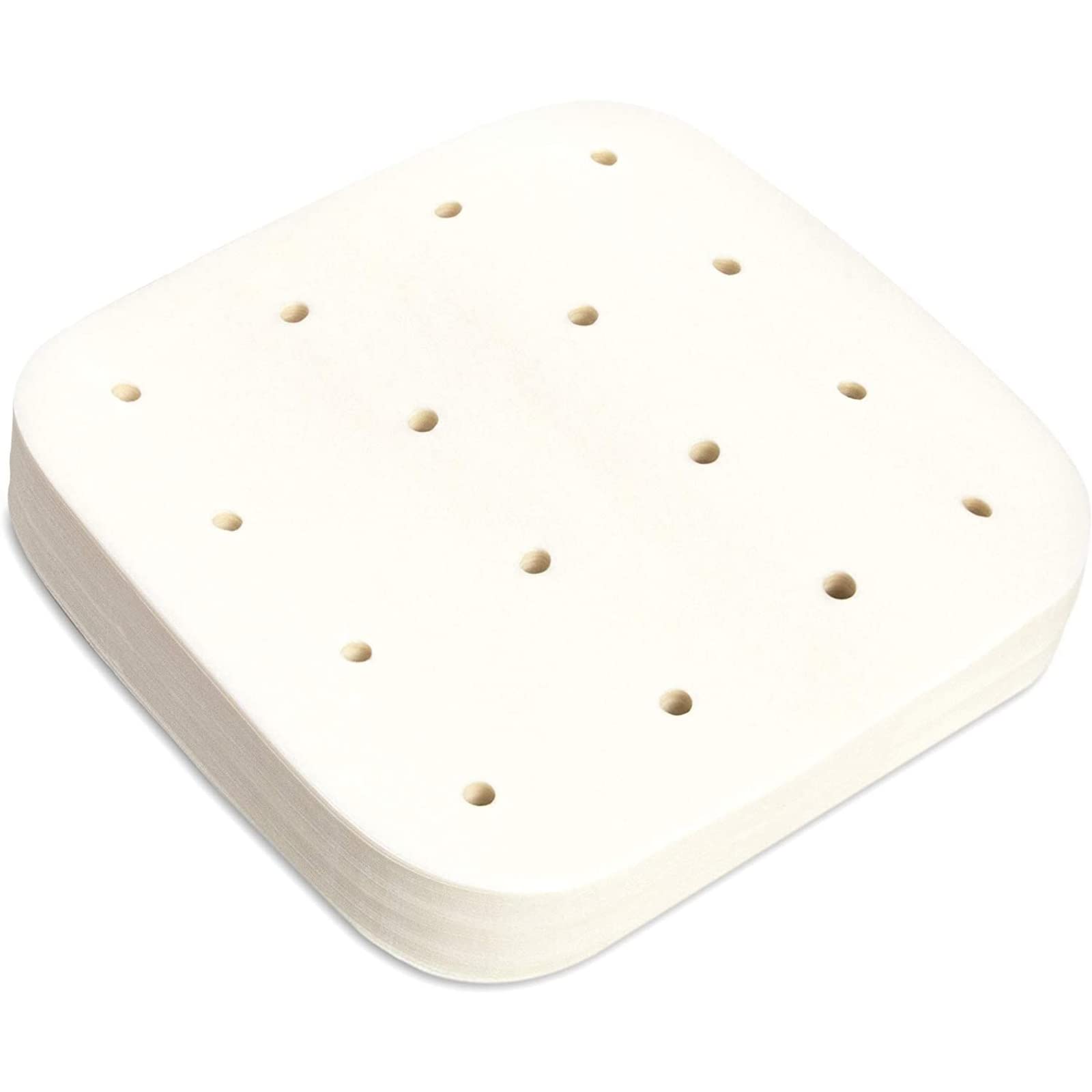 Juvale 200 Pack Air Fryer Sheet Liners, White Parchment Paper Squares (7.5 X 7.5 In)