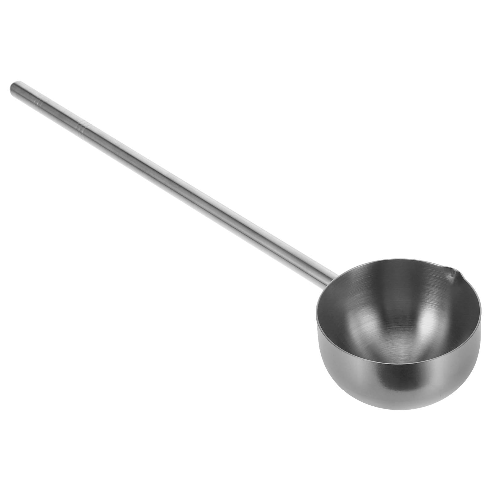 OSOLADY Stainless Steel Soup Ladle Long Handle Oil Heating Spoon Ergonomic Kitchen Water Scoop Wearresistant Cooking Tool for S