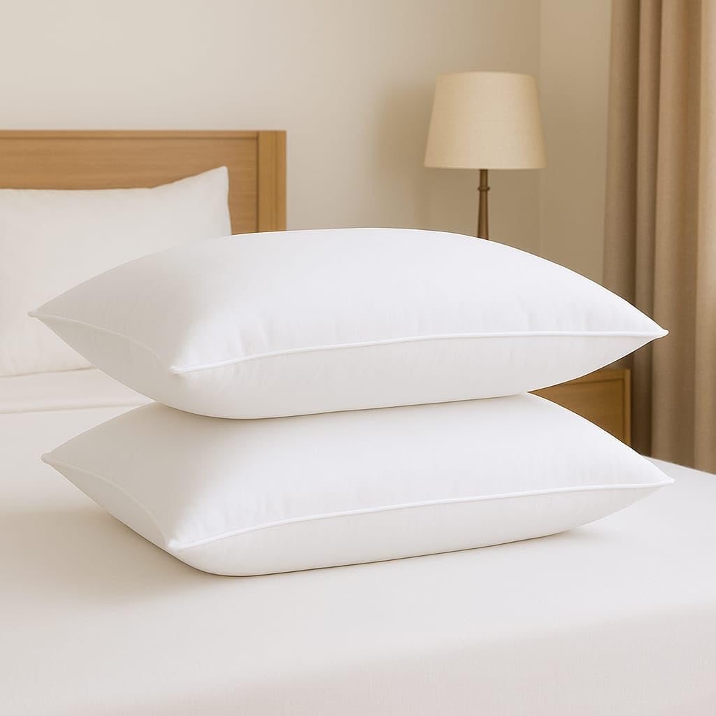 Seltocs Microfiber Soft Pillows | Pillows For Sleeping White - Set Of 6 (Size - 16X24 Inches Or 40X60 Cm) Pack Of 6 Zx-06 (2, Wh