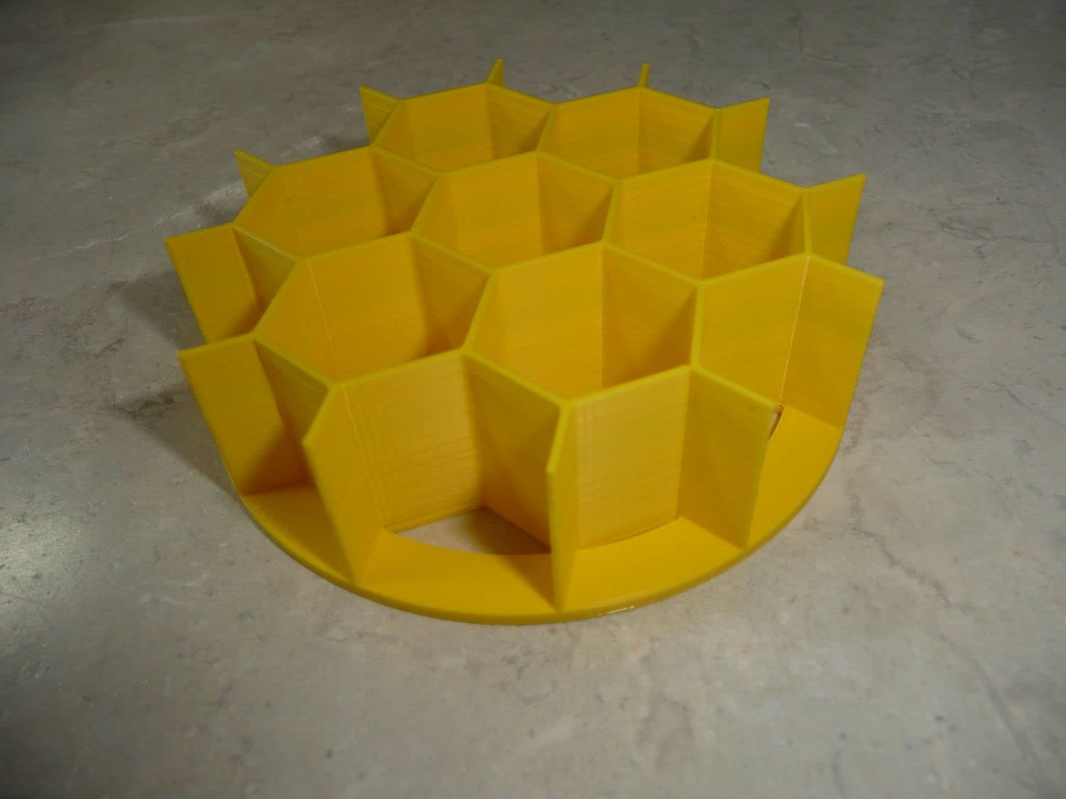 Yngllc Honeycomb Design Pattern Concha Cutter Mexican Sweet Bread Stamp Made In Usa Pr4626, Yellow