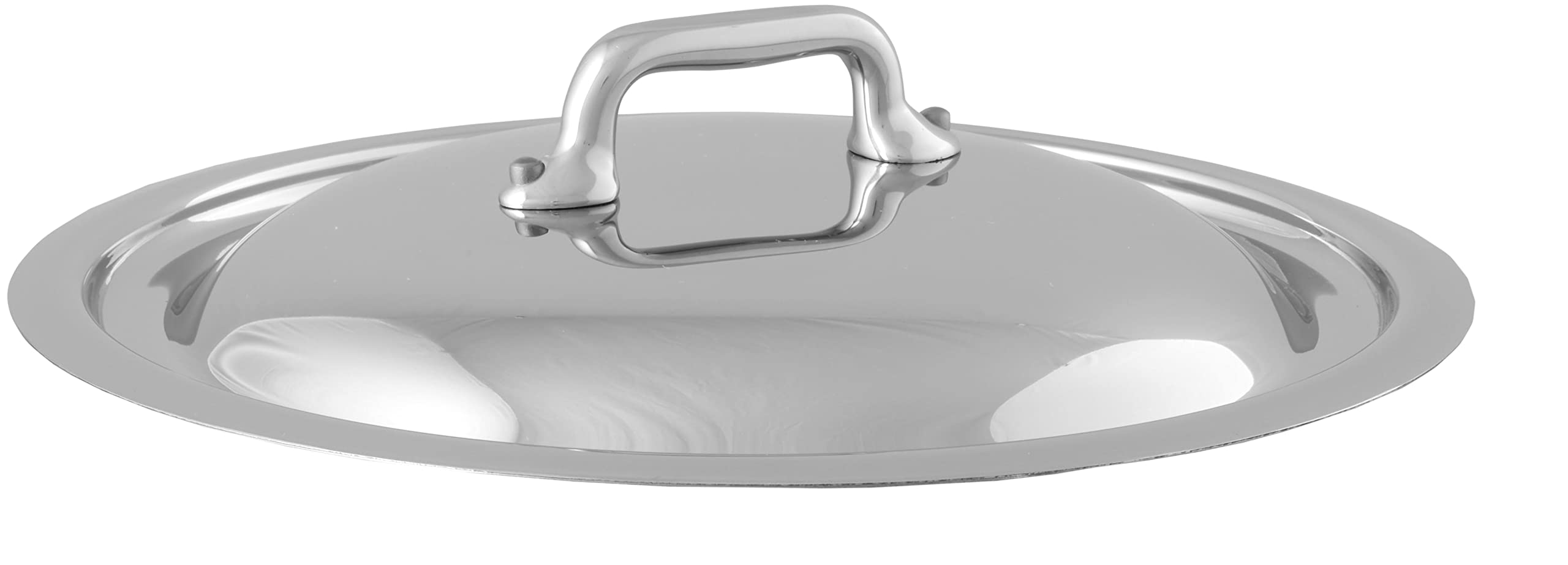Mauviel M'Cook 5 Ply Stainless Steel Lid With Cast Stainless Steel Handle, 9.5-In, Made In France