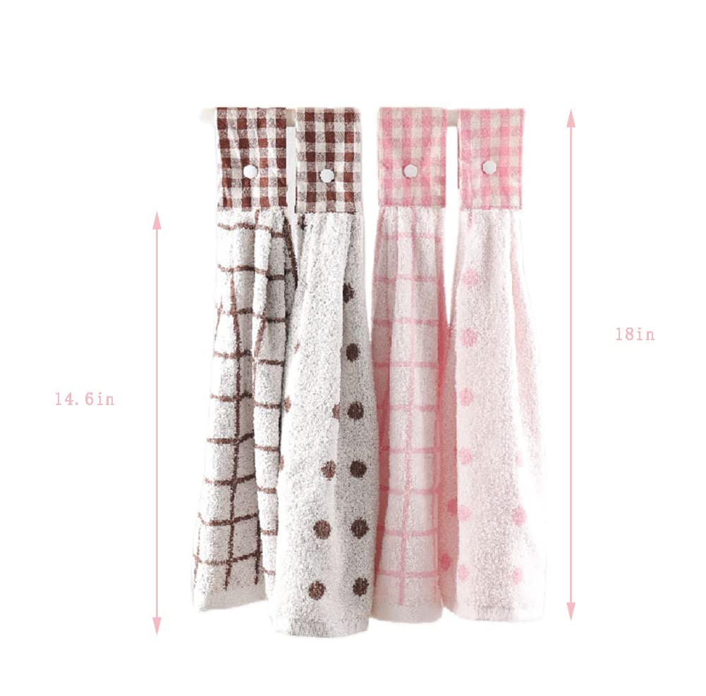 Vimeet 2 Pcs Kitchen Cotton Classical Striped Towel/Absorbent Towel/Hanging Towel/Hand Towel