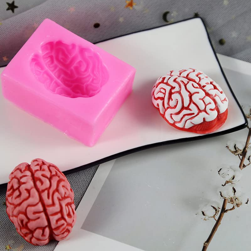 Liuxingran Heart Brain Silicone Mold Resin Kitchen Baking Tool Diy Pastry Cake Fondant Moulds Dessert Chocolate Lace Decoration
