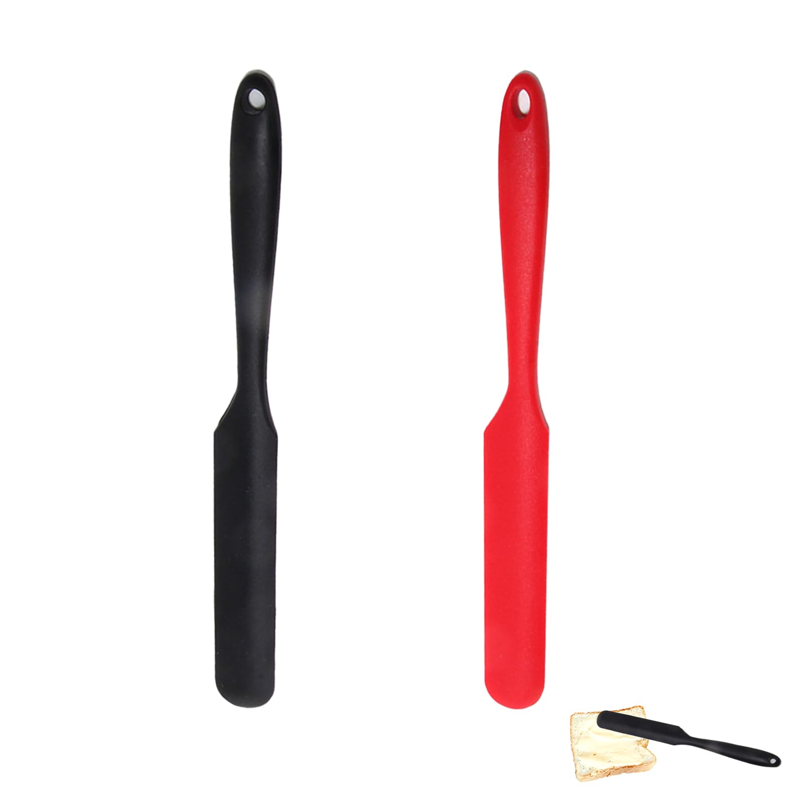 Jar Spatula, Silicone Jar Scraper With Long Handle, Jam Spreader For Peanut Butter, Kitchen Spatula For Baking And Cake Icing, K