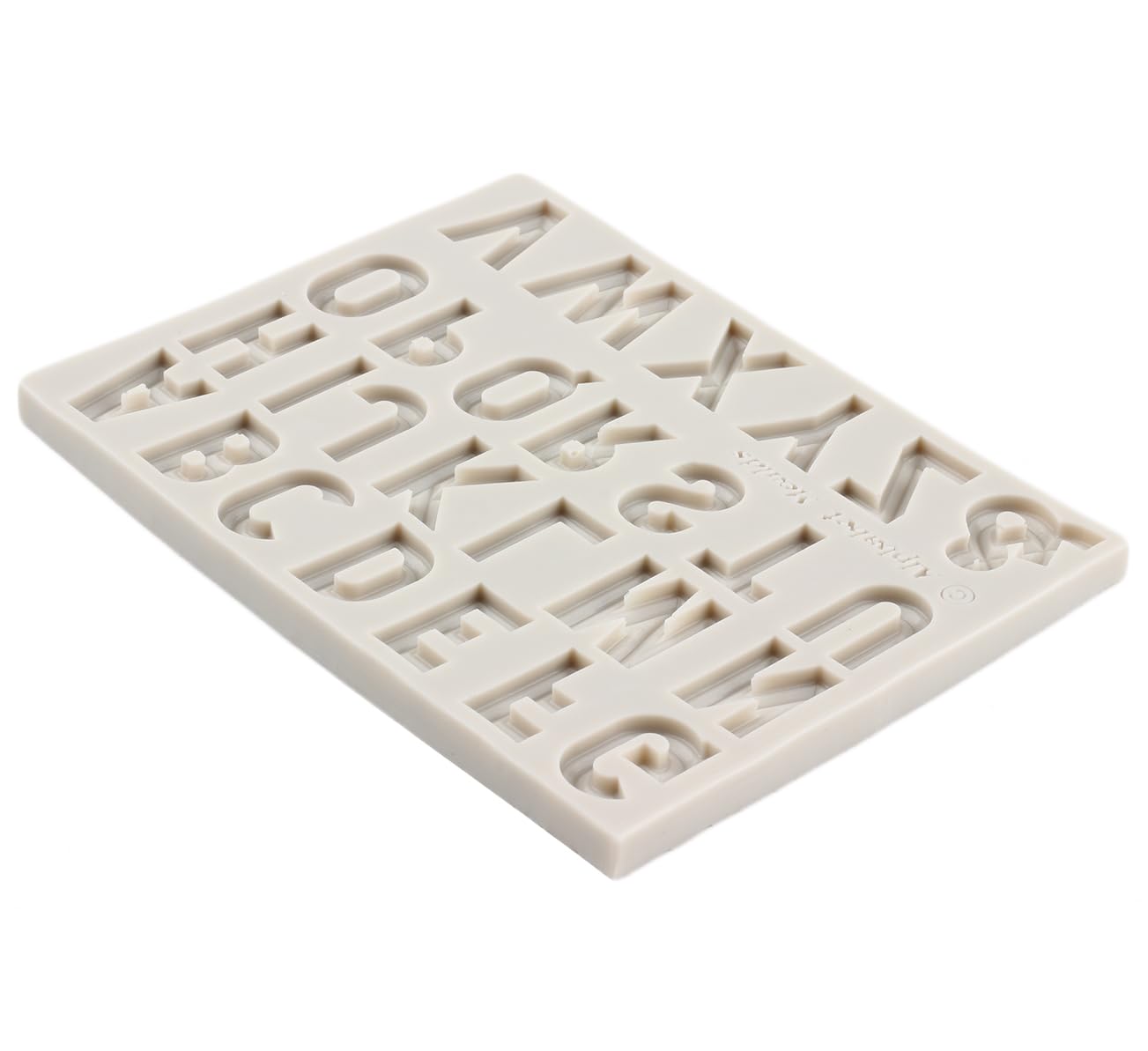 Mypracs Letter Silicone Molds Number Silicone Molds Uppercase Alphabet Number Fondant Mold Letter Molds For Cake Decoration Cupc