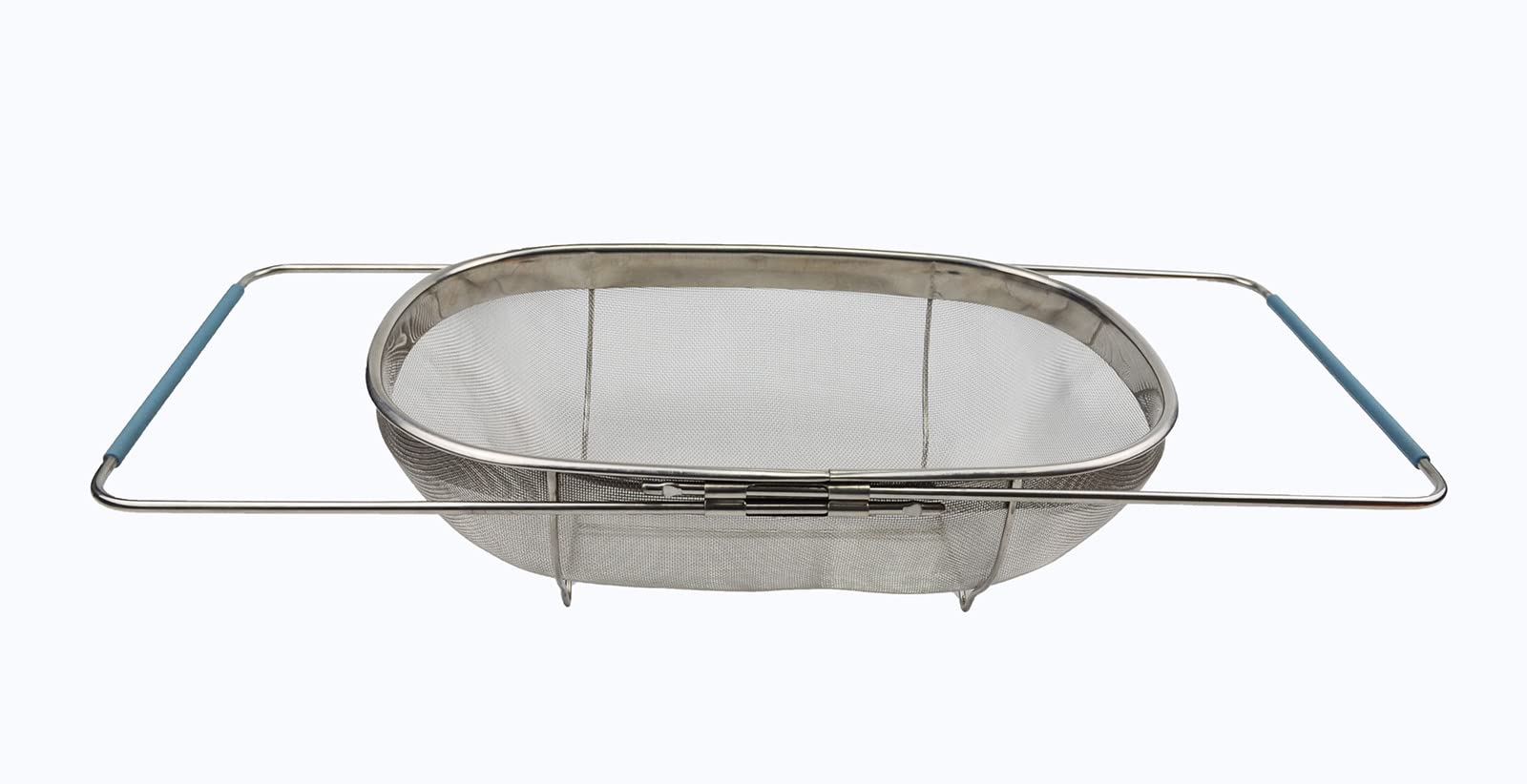 Sammart Expandable Over The Sink Oval Colander/Mesh Strainer Basket (1)