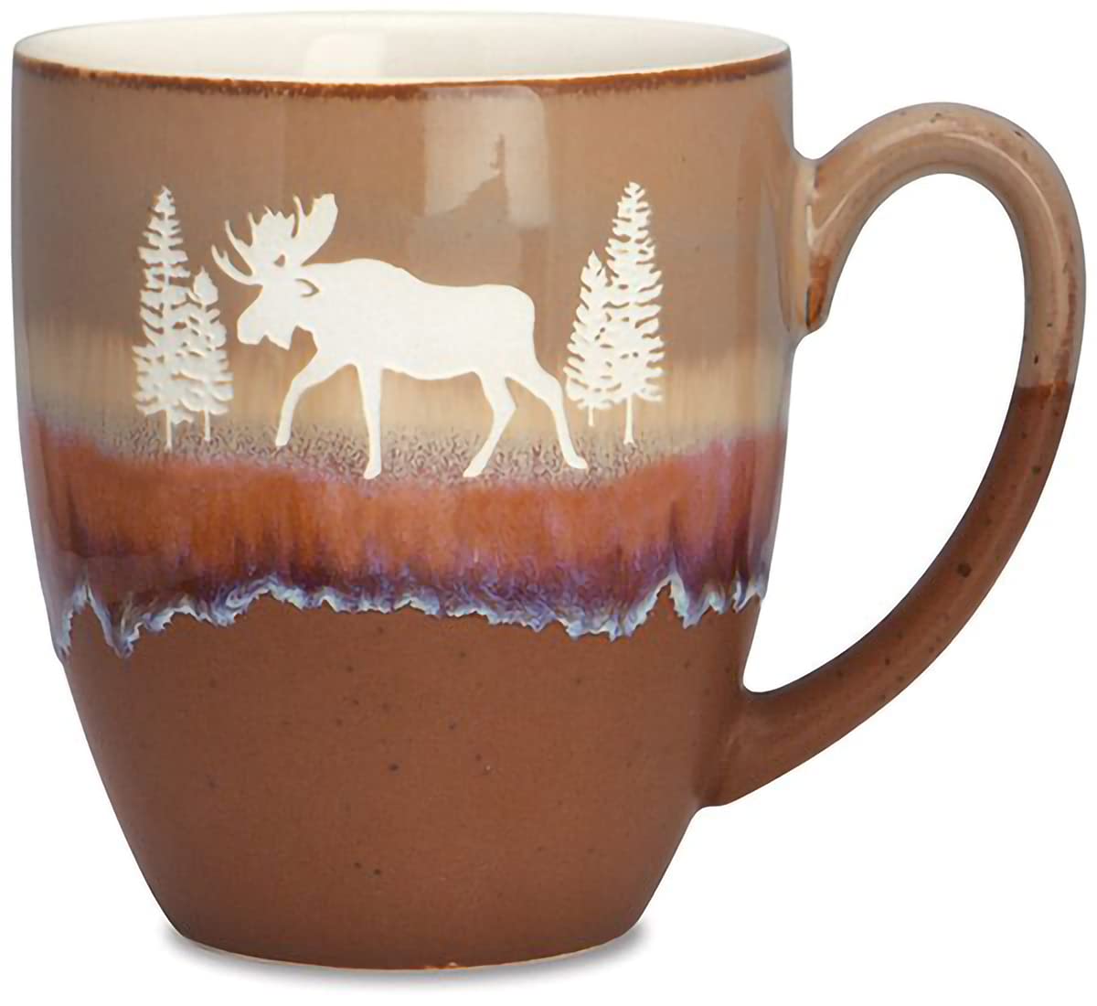 Cape Shore Freeport Coffee Tea Mug Cup, Moose Gifts for Birthday Christmas, 18 Oz, Brown (70871)