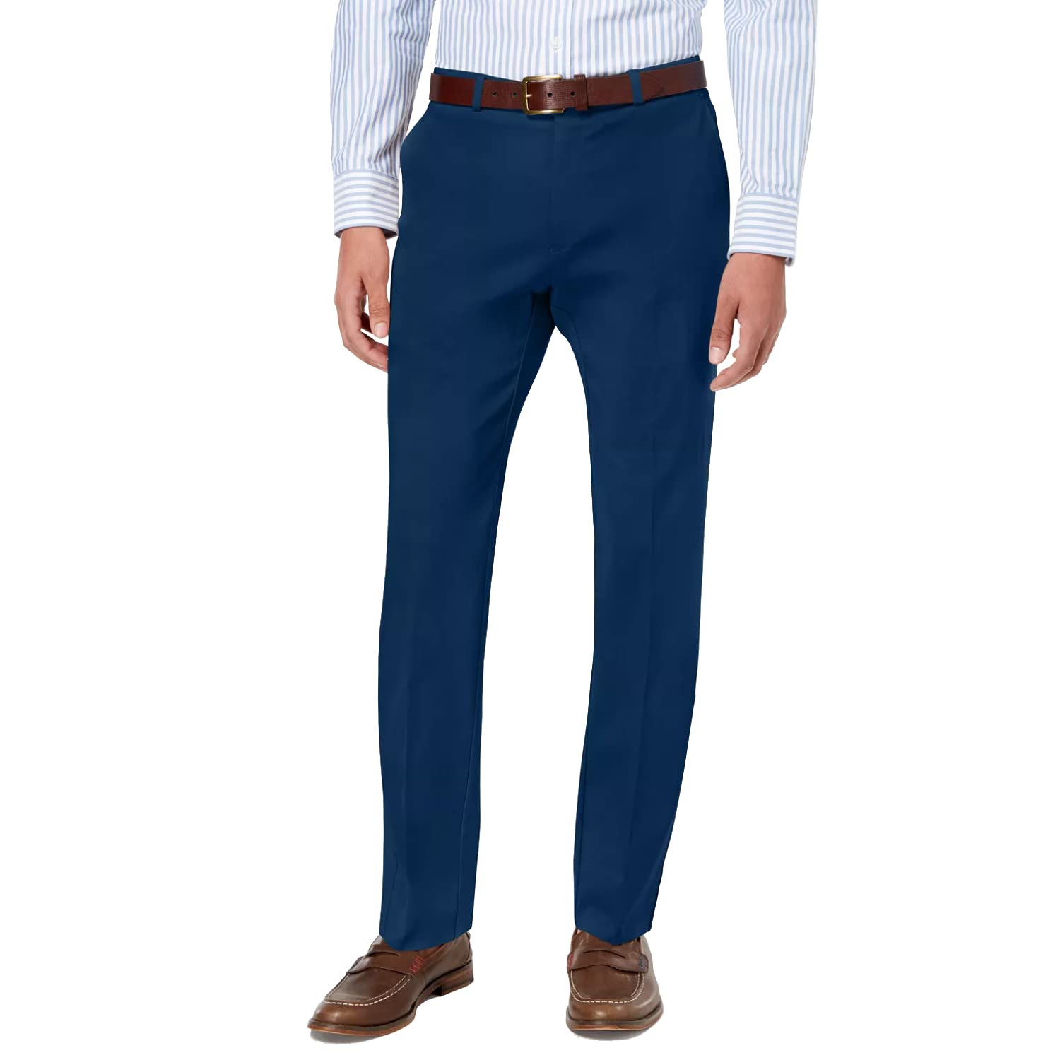 Tommy Hilfiger Mens Classic Stretch Chino Pants, Navy, 32W X 34L