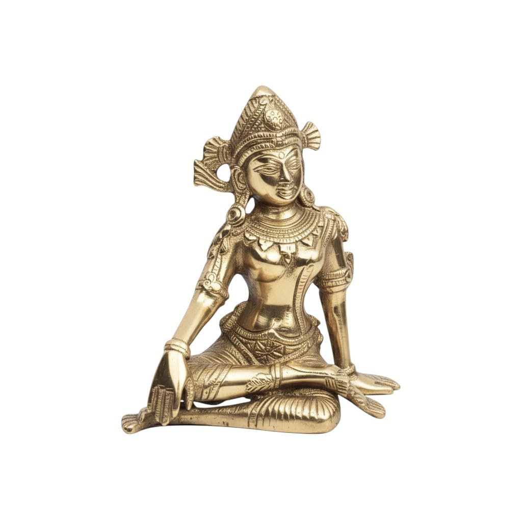 Brongs Brass Inderdev Statue | Height - 15 Cm Aprrox. | Weight -1140 Gram Approx. | Vastu Idol For Home And Office | Zonal Place
