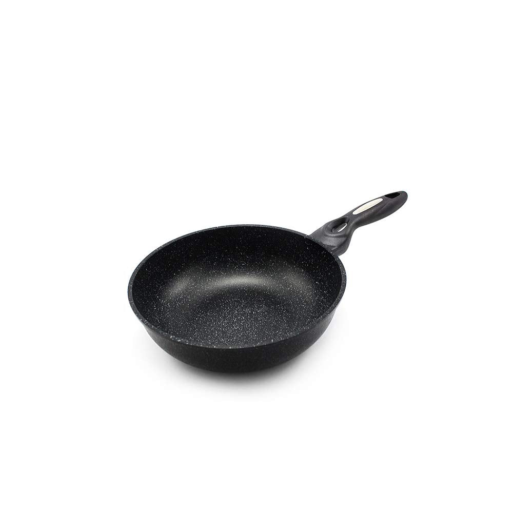 Dream Chef Marble Coated Cast Aluminum Non Stick Frying Wok (26Cm / 10 Inch)