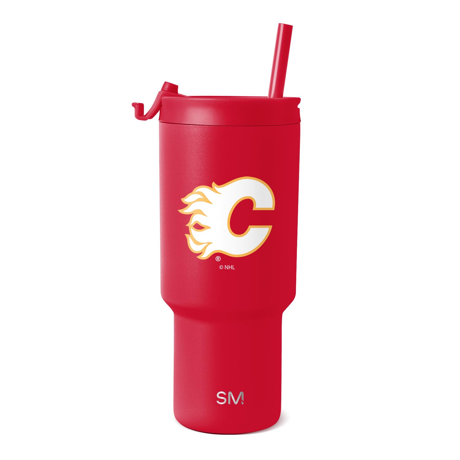 Simple Modern Calgary Flames Tumbler with Straw Lid | 30oz | NHL