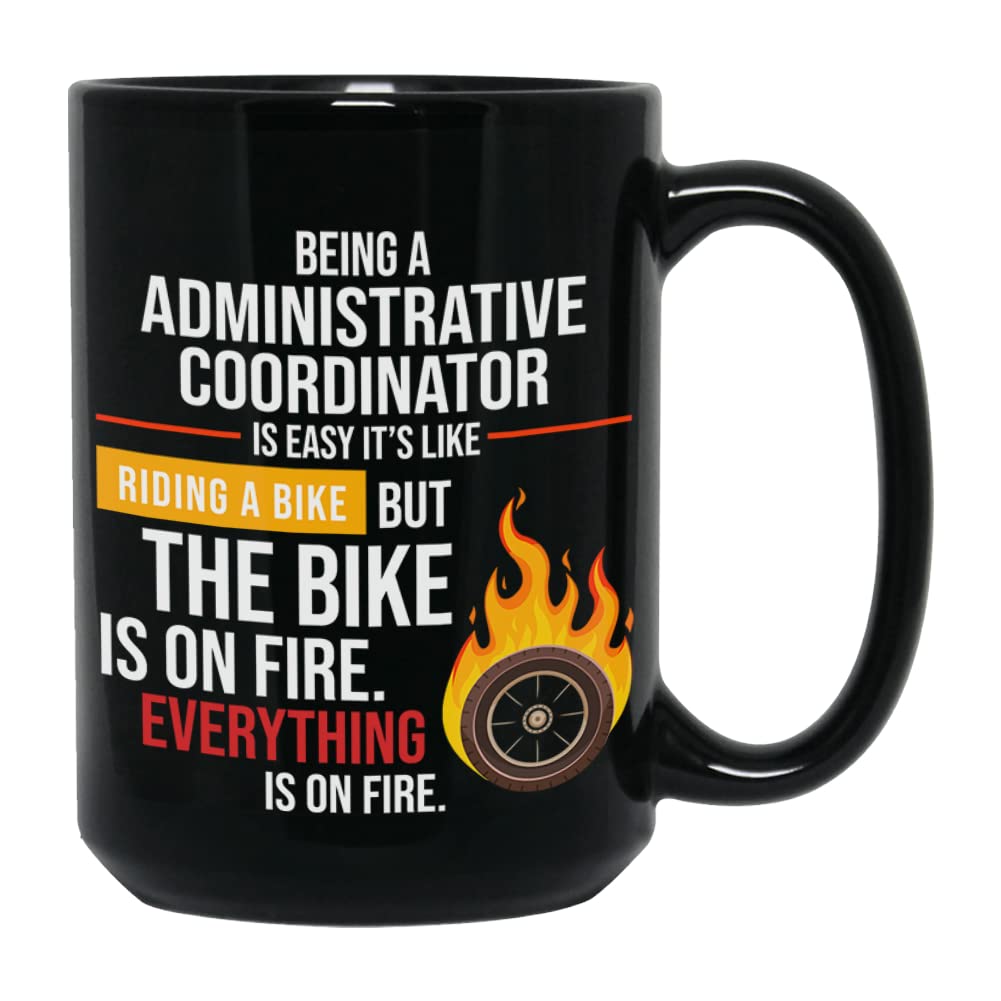 Bubble Hugs Administrator Coffee Mug 15Oz Black - for School Administrator Database Network Engineer Sysadmin Mug - Tech Support