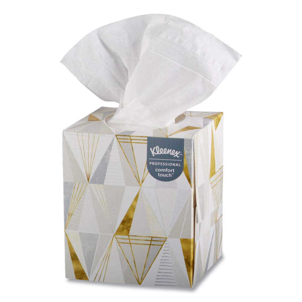 Kleenex 21200 95 Sheets/Box 3 Boxes/Pack Boutique White Facial Tissue - 2-Ply, Pop-Up Box