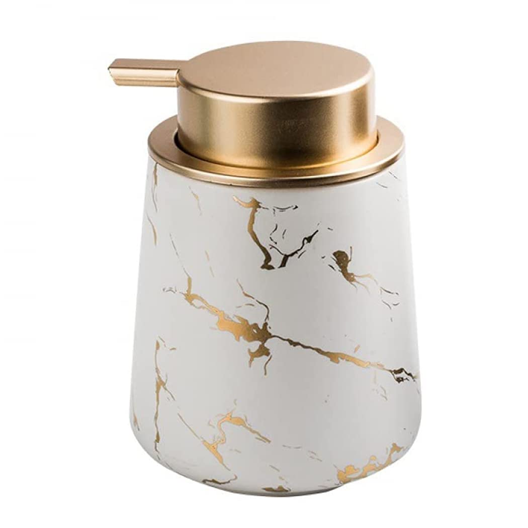 Hand Soap Dispenser Marble Dish Soap Dispenser Countertop Hand Lotion Pump Bottles Ceramic Lotion Container Refillable Liquid Ha