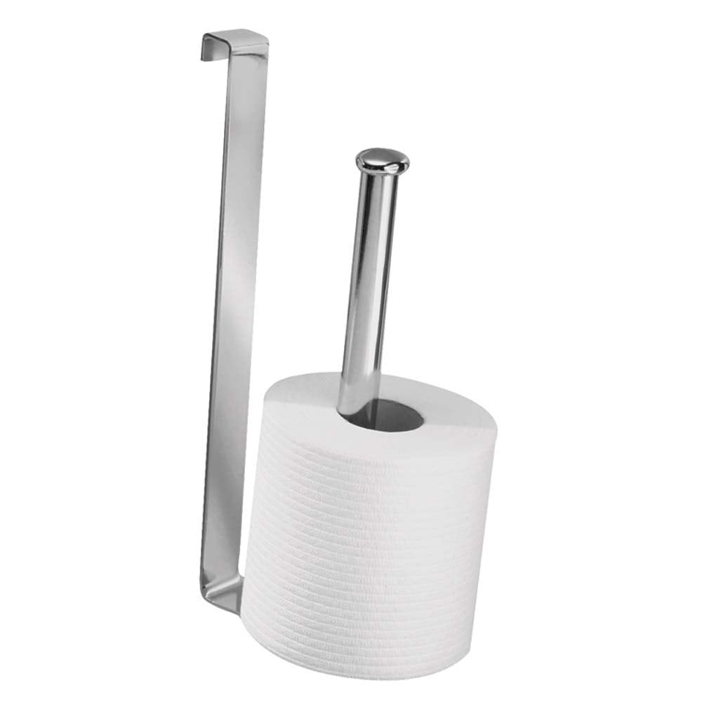 Interdesign Stainless Steel Compact Organizer Caddy Holds 2 Rolls Of Toilet Paper, Chrome, 10.75X4.5X2 Inches, 2 Roll Reserve, M