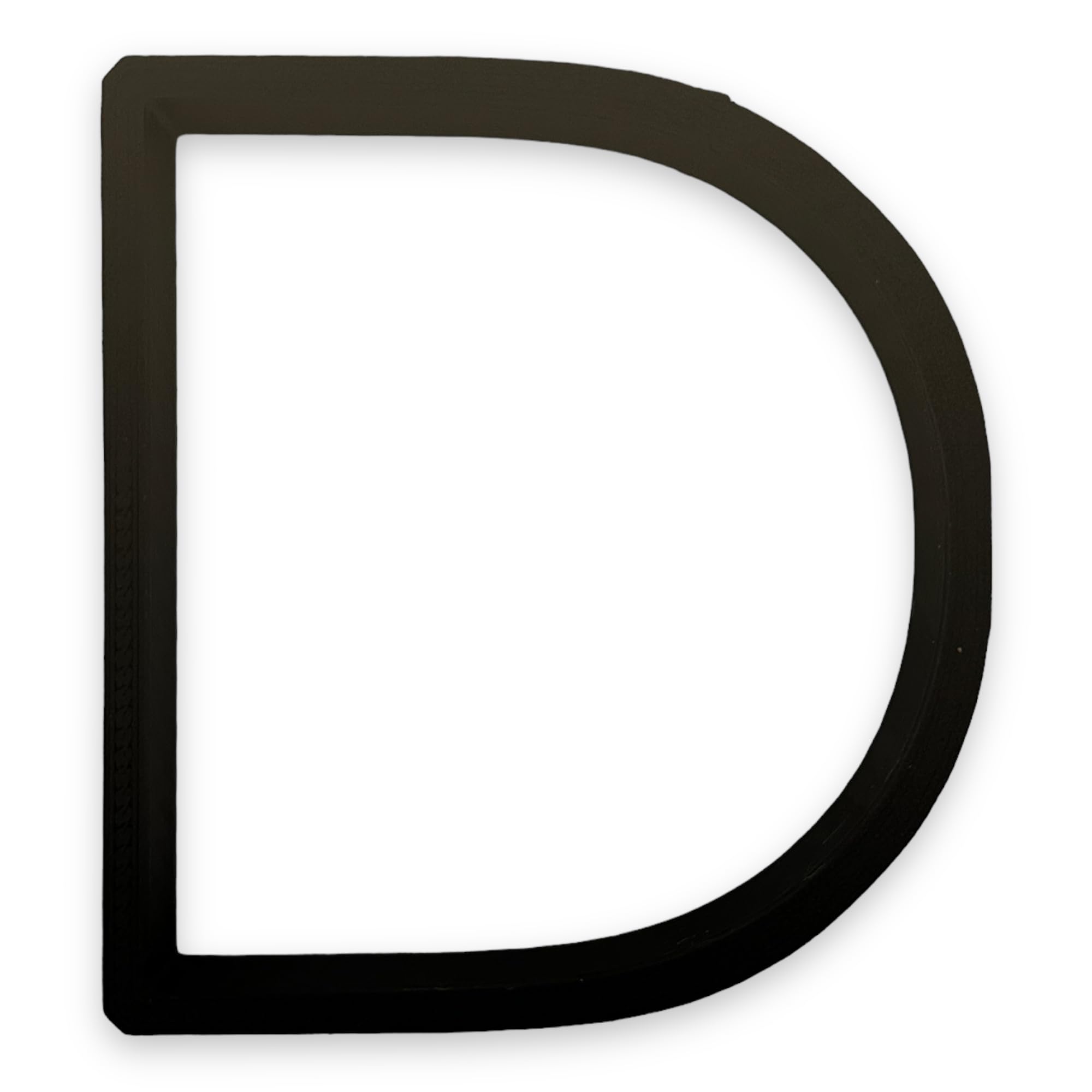 D Capital Block Letter Cookie Cutter With Easy To Push Design (4 Inch)