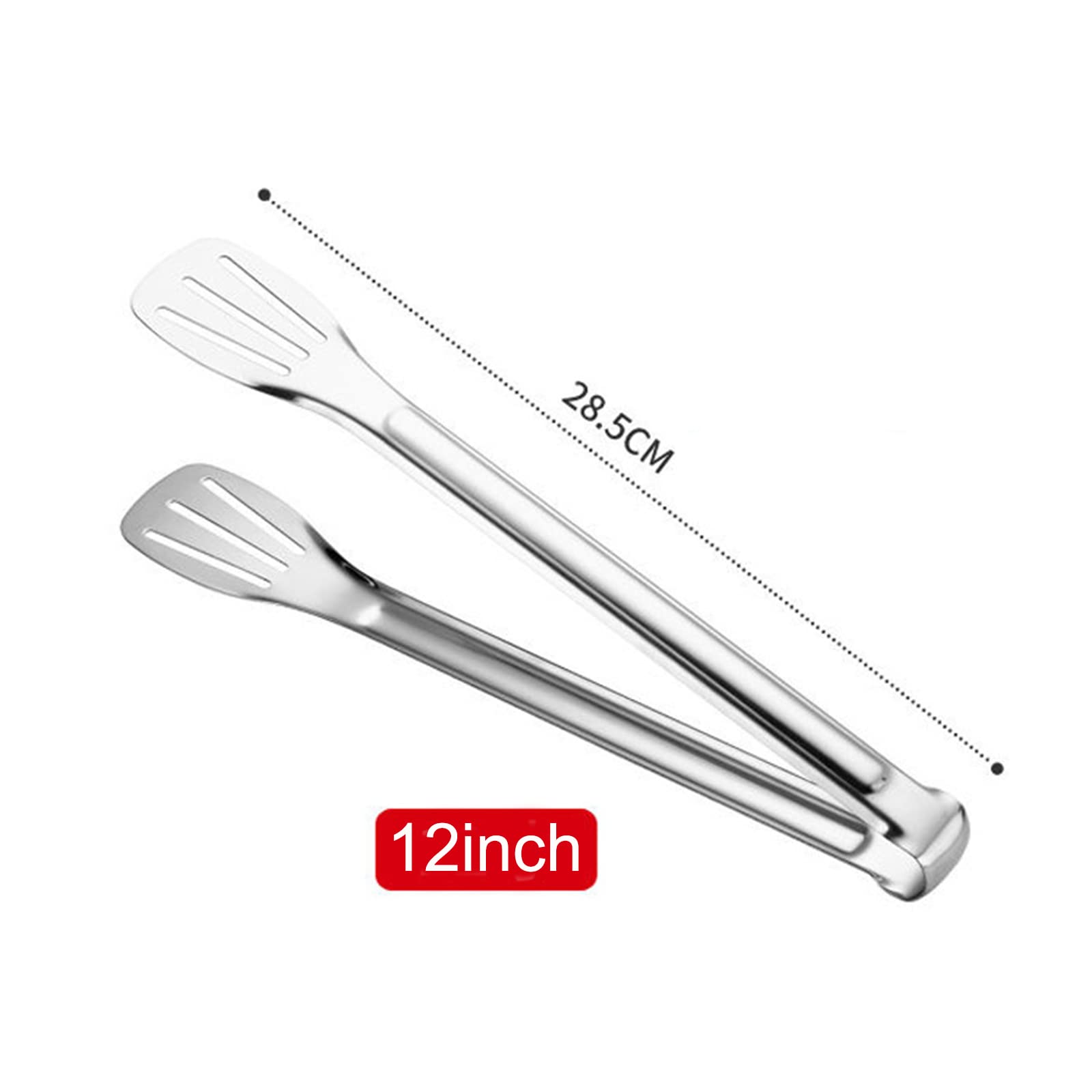 2 Pack Kitchen Tongs Stainless Steel Locking Cooking Barbecue Grilling Food Tongs Kitchen Clamps Sturdy High Resistant Heat Tong